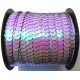 PAP-6MM-12 - (1 metru) Panglica paiete rotunde mov pal efect AB 6mm