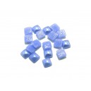 CSCP-P4-5*4-5mm-07 - (10 buc.) Cabochon sticla patrat bleu perlat 10*10mm - STOC LIMITAT!!!