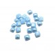 CSCP-P4-5*4-5mm-09 - (10 buc.) Cabochon sticla patrat albastru turcoaz perlat 4-5*4-5mm - STOC LIMITAT!!!
