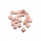 CSCP-P4-5*4-5mm-13 - (10 buc.) Cabochon sticla patrat roz pal movuliu perlat 4-5*4-5mm- STOC LIMITAT!!!