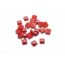 CSCP-P4-5*4-5mm-15 - (10 buc.) Cabochon sticla patrat rosu zmeura perlat 10*10mm - STOC LIMITAT!!