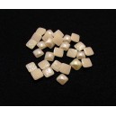 CSCP-P4-5*4-5mm-24 - (10 buc.) Cabochon sticla patrat crem perlat 10*10mm - STOC LIMITAT!