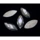 SLC11 - Strasuri hotfix ovale ascutite clear 20*9mm