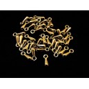 CP620 - (10 buc.) Charm lacrima auriu pal 7*2.5mm