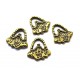 CP626 - Charm posetuta bronz antic 14*13.5mm