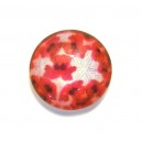 CSP14mm-A-295 - Cabochon sticla print flori 14mm - STOC FOARTE LIMITAT!!!