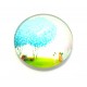 CSP12mm-A-58 - Cabochon sticla print copac 12mm - STOC FOARTE LIMITAT!!!