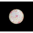 DISPONIBIL 3 BUCATI - CSP12mm-A-128 - Cabochon sticla print flori 12mm - STOC FOARTE LIMITAT!!!