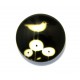 DISPONIBIL 7 BUCATI - CSP12mm-A-247 - Cabochon sticla print pasari 12mm - STOC FOARTE LIMITAT!!!