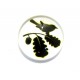DISPONIBIL 5 BUCATI - CSP12mm-A-370 - Cabochon sticla print pasari 12mm - STOC FOARTE LIMITAT!!!