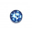 DISPONIBIL 3 BUCATI - CSP25mm-A-421 - Cabochon sticla print bufnite 25mm - STOC FOARTE LIMITAT!!!