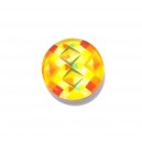 CSP16mm-A-469 - Cabochon sticla print flori 16mm - STOC FOARTE LIMITAT!!!