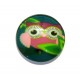 CSP12mm-A-375 - Cabochon sticla print bufnite 12mm - STOC FOARTE LIMITAT!!!