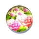 CSP12mm-A-381 - Cabochon sticla print flori 12mm - STOC FOARTE LIMITAT!!!