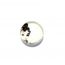 DISPONIBIL 3 BUCATI - CSP12mm-A-341 - Cabochon sticla print 12mm - STOC FOARTE LIMITAT!!!