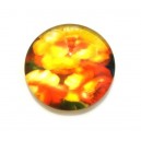 DISPONIBIL 3 BUCATI - CSP10mm-A-95 - Cabochon sticla print flori 10mm - STOC FOARTE LIMITAT!!!