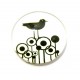 CSP10mm-A-244 - Cabochon sticla print pasari 10mm - STOC FOARTE LIMITAT!!!