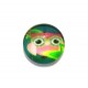 DISPONIBIL 2 BUCATI - CSP10mm-A-414 - Cabochon sticla print bufnite 10mm - STOC FOARTE LIMITAT!!!