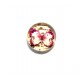 DISPONIBIL 6 BUCATI - CSP10mm-A-481 - Cabochon sticla print fluturi 10mm
