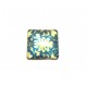 CSP15*15mm-A-190 - Cabochon sticla patrat print model floral 15*15mm - STOC FOARTE LIMITAT!!!