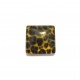 CSP15*15mm-A-488 - Cabochon sticla patrat print animal print 15*15mm - STOC FOARTE LIMITAT!!!