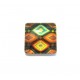 CSP10*10mm-A-176 - Cabochon sticla patrat print etnic 10*10mm