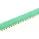 (1 metru) Panglica catifea verde pal 10mm