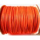 SPOL2mm-26 - (1 metru) Snur poliester cerat portocaliu neon 2mm