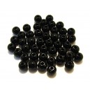 (50 buc.) Perle acril negre sfere 5mm