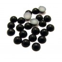 CAP6mm-22 - (10 buc.) Cabochon acril perla neagra 6mm