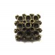 DISPONIBIL 1 BUCATA - MX77 - Nasturi metalici bronz antic 18*18mm