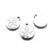 CHO54 - Charm otel inoxidabil om de zapada 15*12mm
