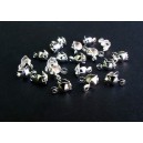 CM103 - (20 buc.) Cupa nod scoica argintiu inchis 7.5*4mm