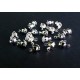 CM103 - (20 buc.) Cupa nod scoica argintiu inchis 7.5*4mm