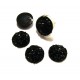 CRS115 - Cabochon rasina druzy negru 10mm