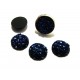 CRS118 - Cabochon rasina druzy bleumarin glitter 10mm
