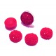 CRS124 - Cabochon rasina druzy rosu glitter 10mm