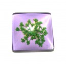 DISPONIBIL 1 BUCATA - CSFU25*25mm-04 - Cabochon sticla flori uscate 25*25mm