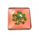 DISPONIBIL 2 BUCATI - CSFU25*25mm-06 - Cabochon sticla flori uscate 25*25mm
