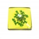 DISPONIBIL 1 BUCATA - CSFU25*25mm-09 - Cabochon sticla flori uscate 25*25mm