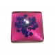 DISPONIBIL 1 BUCATA - CSFU25*25mm-15 - Cabochon sticla flori uscate 25*25mm
