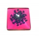 DISPONIBIL 1 BUCATA - CSFU25*25mm-16 - Cabochon sticla flori uscate 25*25mm