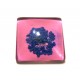 DISPONIBIL 1 BUCATA - CSFU25*25mm-17 - Cabochon sticla flori uscate 25*25mm