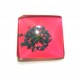 DISPONIBIL 1 BUCATA - CSFU25*25mm-27 - Cabochon sticla flori uscate 25*25mm
