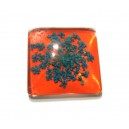 DISPONIBIL 1 BUCATA - CSFU25*25mm-29 - Cabochon sticla flori uscate 25*25mm