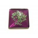 DISPONIBIL 1 BUCATA - CSFU25*25mm-36 - Cabochon sticla flori uscate 25*25mm