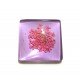 DISPONIBIL 1 BUCATA - CSFU25*25mm-62 - Cabochon sticla flori uscate 25*25mm