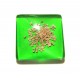 DISPONIBIL 1 BUCATA - CSFU25*25mm-66 - Cabochon sticla flori uscate 25*25mm
