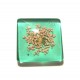 DISPONIBIL 1 BUCATA - CSFU25*25mm-68 - Cabochon sticla flori uscate 25*25mm