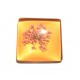 DISPONIBIL 1 BUCATA - CSFU25*25mm-75 - Cabochon sticla flori uscate 25*25mm